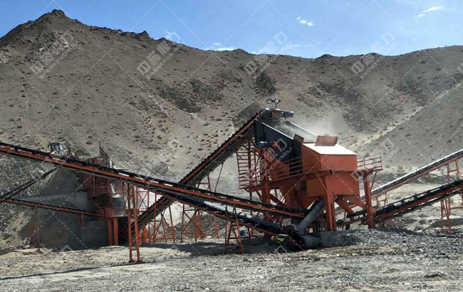 新疆時產(chǎn)200噸碎石生產(chǎn)線