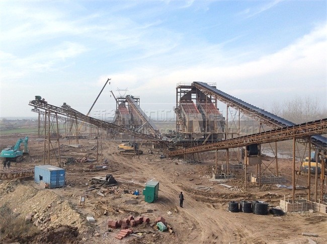 安徽某石料生產(chǎn)線生產(chǎn)現(xiàn)場