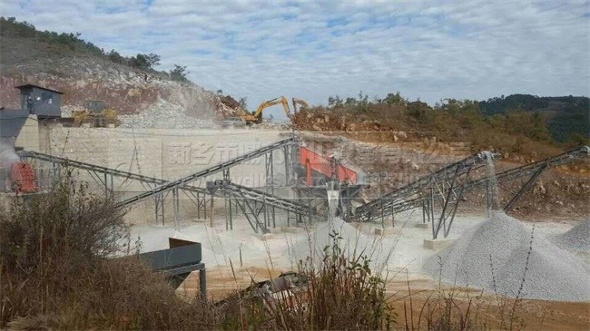 鼎力承建江西九江修水縣石料生產(chǎn)線圖