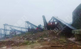 安徽滁州鳳陽時(shí)產(chǎn)1200噸大型機(jī)制砂生產(chǎn)線