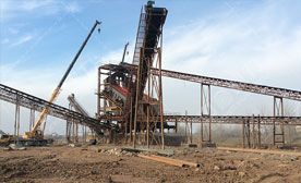 安徽蚌埠懷遠(yuǎn)時(shí)產(chǎn)1500噸大型碎石破碎生產(chǎn)線